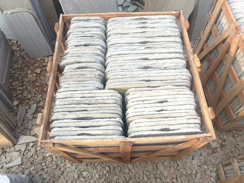 Roofing Slates — Double-Tier Overhead Export Crate View